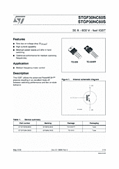 DataSheet STGP30NC60S pdf